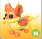 adopt me- neon no pot Flaming Fox