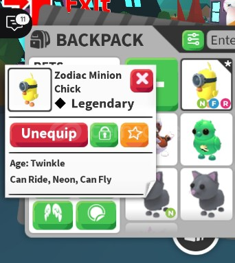 Adopt Me NFR Minion Chick EN UCUZ! Adopt Me NFR Minion Chick EN UCUZ!