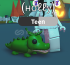 ♡ ADOPT ME NO POTION CROCODILE + LEAF HAT ♡ ♡ ADOPT ME NO POTION CROCODILE + LEAF HAT ♡