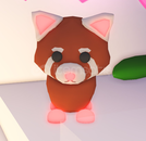 !Adopt me! NO POTION NEON RED PANDA