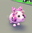 ♡ ADOPT ME NO POTION PIG + PINK CAT EAR ♡