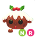 Adopt Me NR Christmas Pudding Pup Adopt Me NR Christmas Pudding Pup