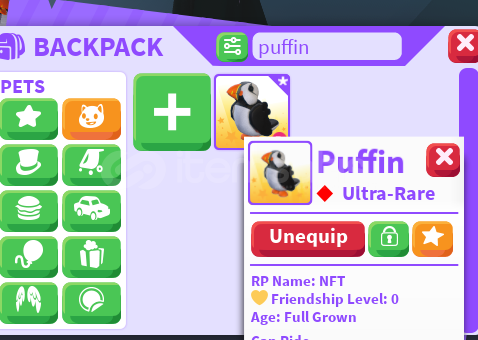 ⭐Adopt me R PUFFİN⭐ ⭐Adopt me R PUFFİN⭐