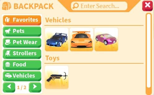 Adopt Me Super Car Pack