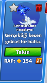 Aetherial Azure Hesaplayıcı -Blade ball