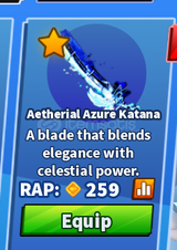 Aetherial Azure Katana / Blade Ball