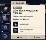 AĞIR SİLAH PARÇALARI (HEAVY) BLUEPRINT - TASLAK