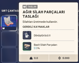 AĞIR SİLAH PARÇALARI (HEAVY) BLUEPRINT - TASLAK