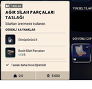 AĞIR SİLAH PARÇALARI TASLAĞI 