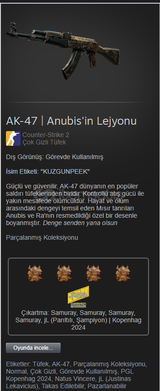 AK-47 | Anubis'in Lejyonu {Field Tested}