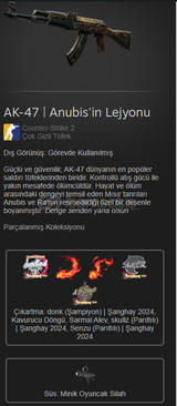 AK-47 | Anubis'in Lejyonu Görevde Kullanılmış