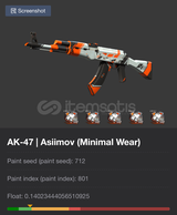 AK-47 | Asiimov (Minimal Wear)