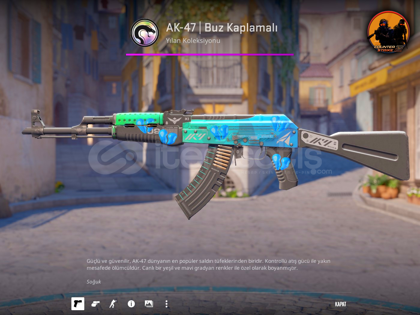 ⚡AK-47 | Buz Kaplamalı 5x Stickerlı ⚡AK-47 | Buz Kaplamalı 5x Stickerlı