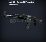 AK-47 Emerald Pinstripe Well Worn