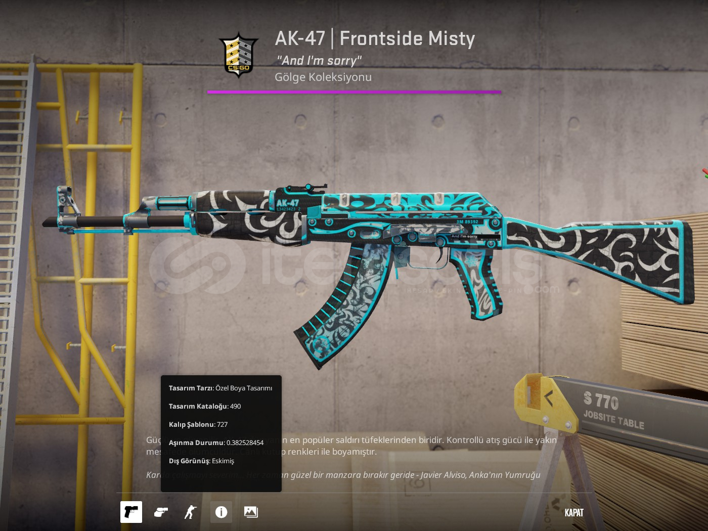 AK-47 | Frontside Misty (Eskimiş) AK-47 | Frontside Misty (Eskimiş)