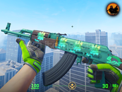 ⚡AK-47 | Kış Yeşili 4x Holo Sticker 1x Süs