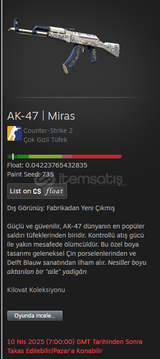 AK-47 | Miras (Fabrikadan Yeni Çıkmış)