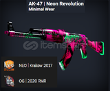 AK-47 Neon Revolution Minimal Wear