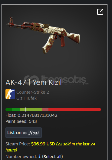 AK-47 | Nouveau Rouge (Field-Tested) AK-47 | Nouveau Rouge (Field-Tested)