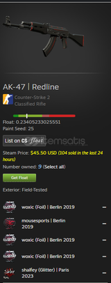 AK 47 REDLİNE 5 STİCKERLİ 