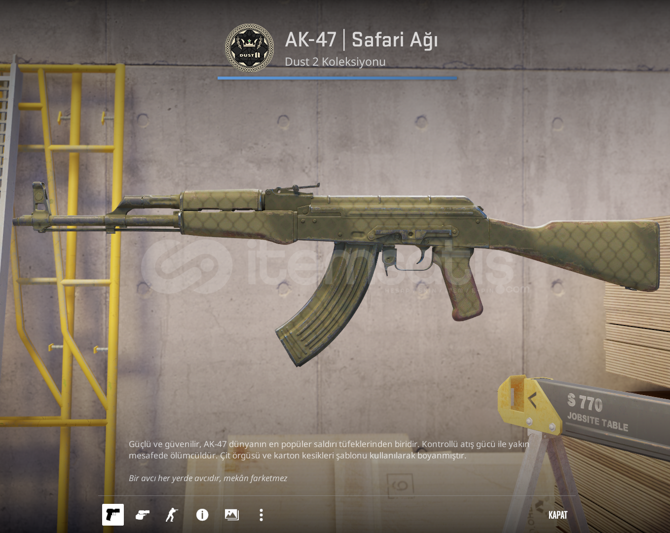 ⚡ AK-47 | Safari Ağı ⚡ AK-47 | Safari Ağı