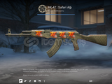 AK-47 | Safari Ağı (FT) CRAFTLI 4 stickerli 