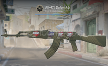 AK-47 | Safari Ağı (STİCKERLI Görevde K.)