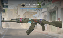 AK-47 | Safari Ağı (STİCKERLI Görevde K.)
