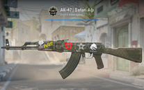 AK-47 | Safari Ağı (STİCKERLI Görevde K.)