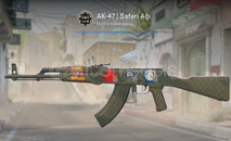 AK-47 | Safari Ağı (STİCKERLI Görevde K.)