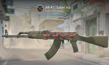 AK-47 | Safari Ağı (STİCKERLI Görevde K.)