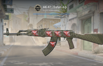 AK-47 | Safari Ağı (STİCKERLI Görevde K.)