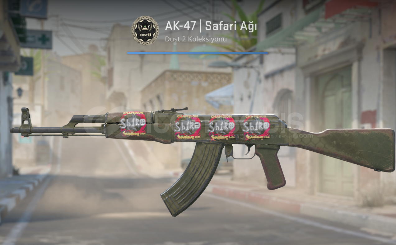 AK-47 | Safari Ağı (STİCKERLI Görevde K.) AK-47 | Safari Ağı (STİCKERLI Görevde K.)