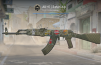 AK-47 | Safari Ağı (STİCKERLI Görevde K.)