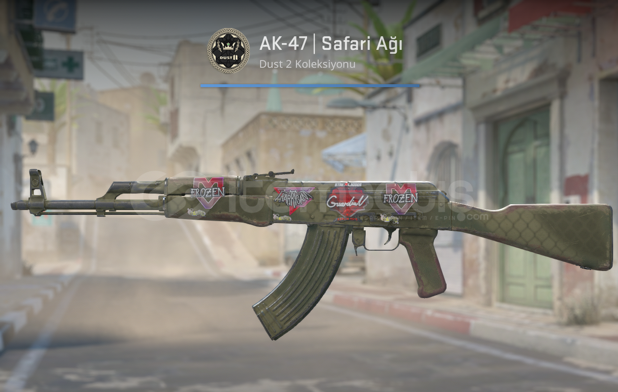 AK-47 | Safari Ağı (STİCKERLI Görevde K.) AK-47 | Safari Ağı (STİCKERLI Görevde K.)