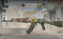 AK-47 | Safari Ağı (STİCKERLI Görevde K.)