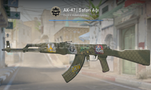 AK-47 | Safari Ağı (STİCKERLI Görevde K.)