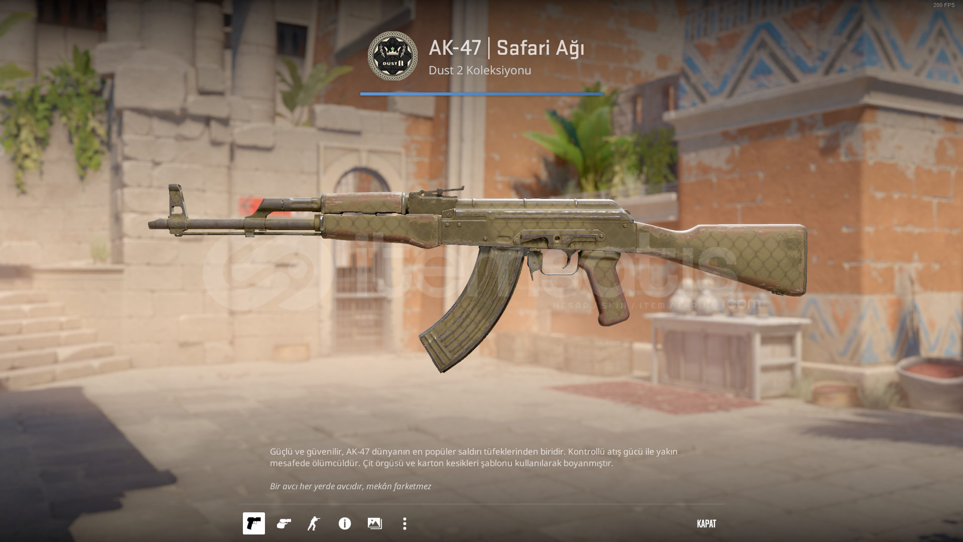 AK-47 | Safari Mesh (Well-Worn) AK-47 | Safari Mesh (Well-Worn)