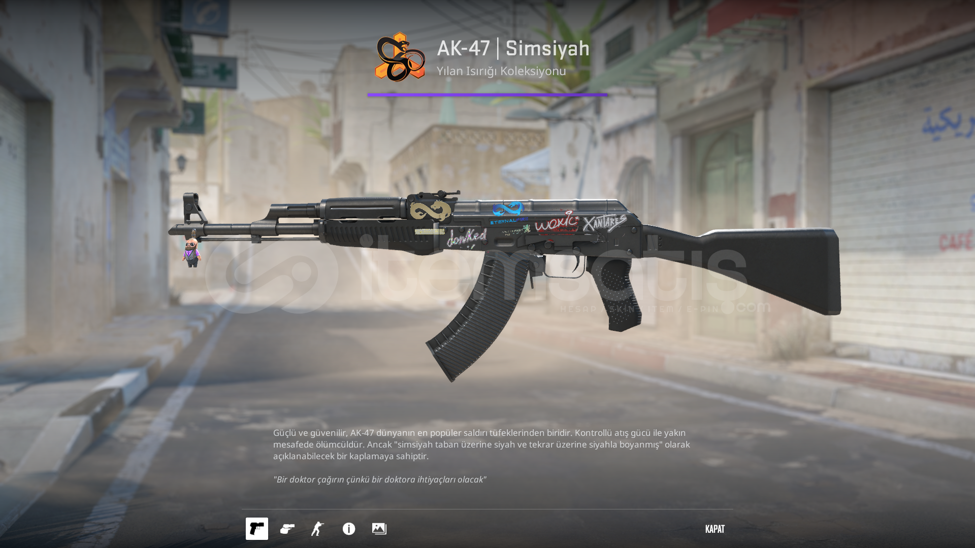 ⭐️AK-47 | Simsiyah 5 STİCKER 1 SÜS!⭐️ ⭐️AK-47 | Simsiyah 5 STİCKER 1 SÜS!⭐️