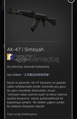 AK-47 | Simsiyah isim etiketli