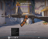 AK-47 | Simsiyah üstünde 1 dolarlık sticker var