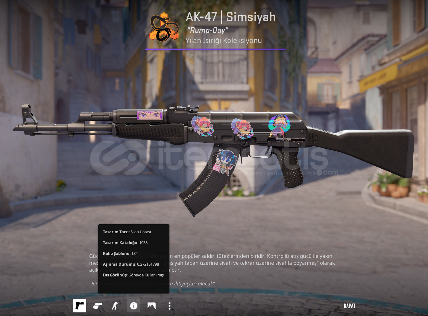 AK-47 | Slate FT 0.27 30 DOLARLIK STICKER AK-47 | Slate FT 0.27 30 DOLARLIK STICKER