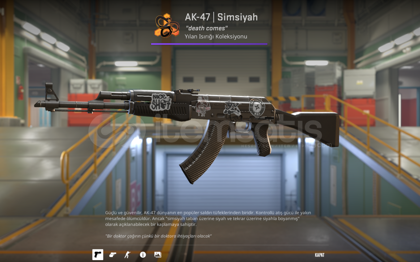AK-47 | SLATE (Simsiyah) AK-47 | SLATE (Simsiyah)