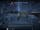 AK-47 STATTRACK SİMSİYAH EF STİCKERLI