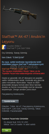 AK 47 STATTRAK ANUBİSİN LEJYONU