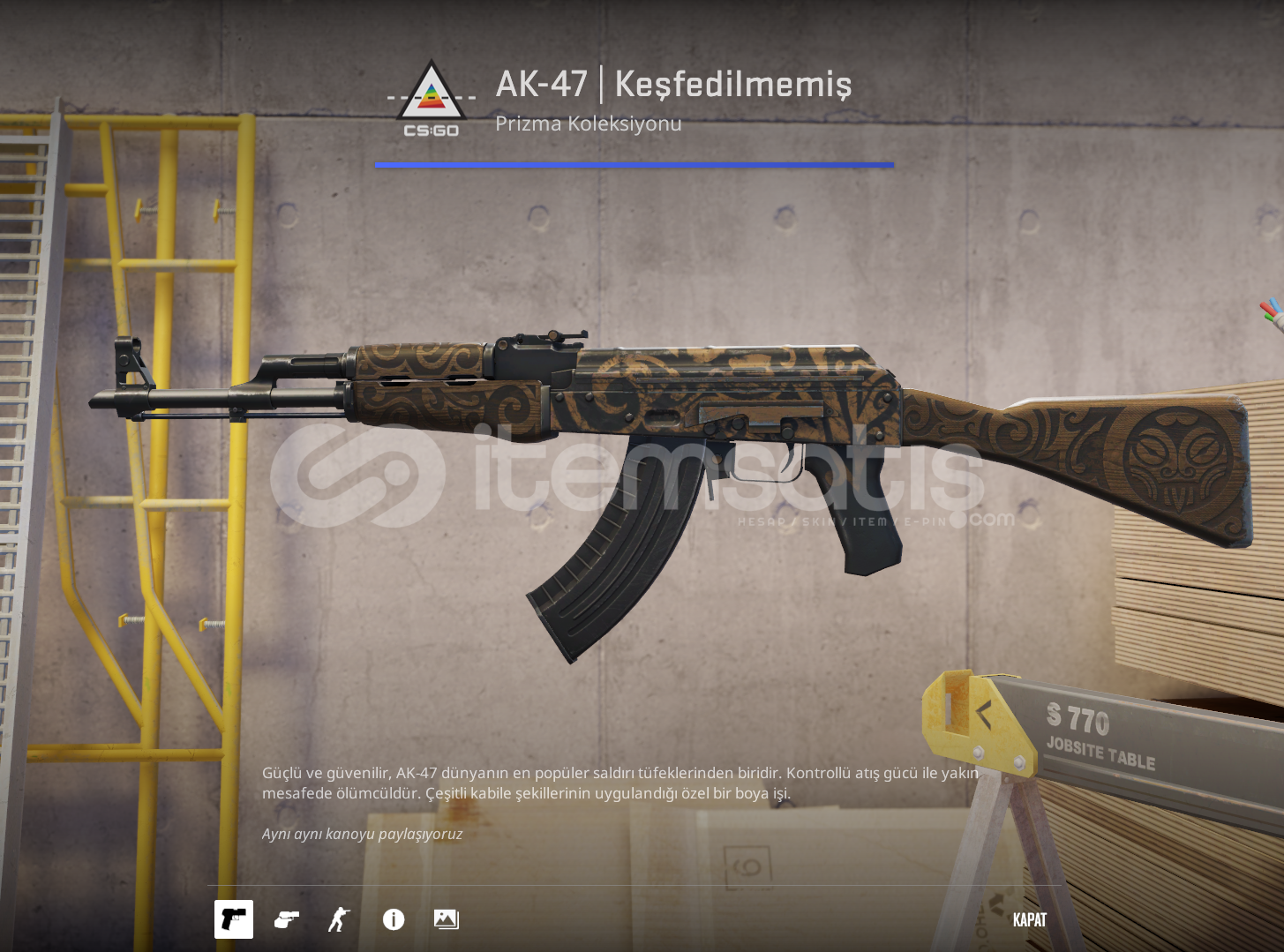 ⚡ AK-47 | Keşfedilmemiş ⚡ AK-47 | Keşfedilmemiş