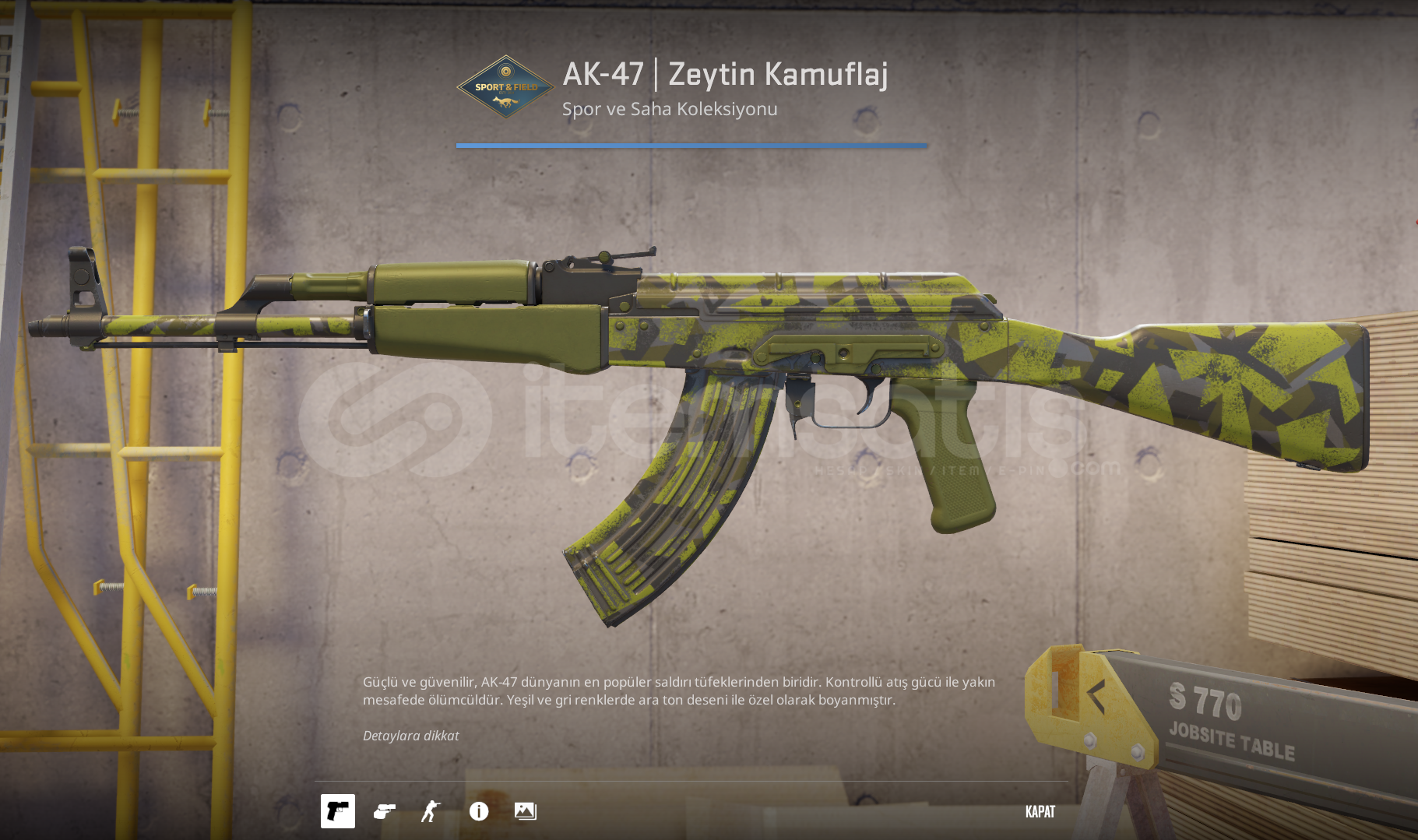 ⚡ AK-47 | Zeytin Kamuflaj ⚡ AK-47 | Zeytin Kamuflaj