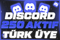 ⭐[AKTİF] DISCORD 250 TÜRK ÜYE ⭐