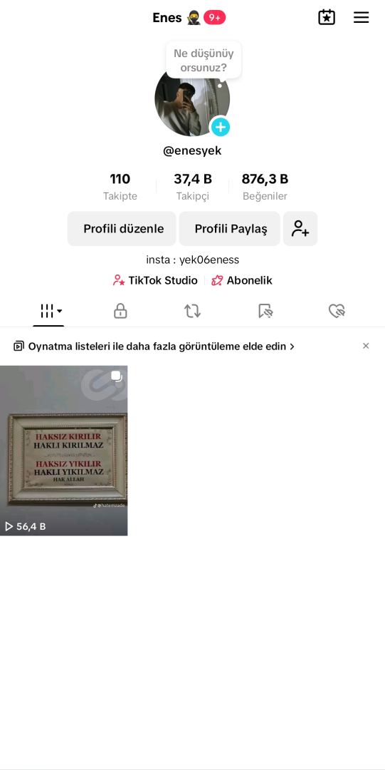 AKTİF TİKTOK HESABI 37K AKTİF TİKTOK HESABI 37K