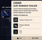 ALEV BOMBASI TASLAĞI
